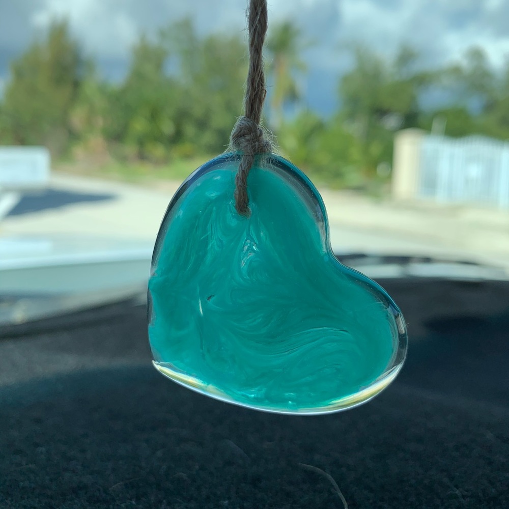 Heart Car Mirror Charm